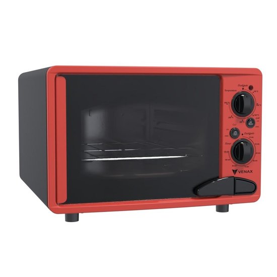Forno Eletrico Venax 45L Classic Vintage Vermelho 220V
