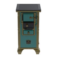 Fogao a Lenha Venax n 00 Imperador Premium Turquesa