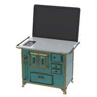 Fogao a Lenha Venax n 2 Renaissance Chapa de Aluminio Turquesa Cald SE