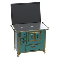 Fogao a Lenha Venax n 2 Renaissance Chapa de Aluminio Turquesa SD