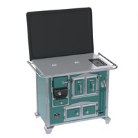 Fogao a Lenha Venax n 2 Imperador Chapa de Aluminio Turquesa SD