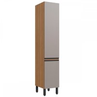 Paneleiro 2 Portas 3 Prateleiras Montana/Fumê 613967