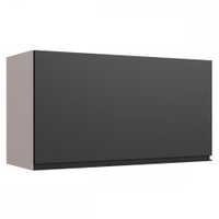 Armário Aéreo Cozinha 80 Cm 1 Porta Basculante Cinza Fumê/Grafite 613981