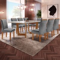 Mesa de Jantar 8 Lugares Nápoles/Luísa com Vidro 615458