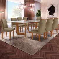 Mesa de Jantar 8 Lugares Nápoles/Luísa com Vidro 615464