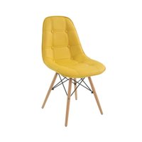 Cadeira de Jantar Eames Eiffel Botonê Amarelo - D'Rossi