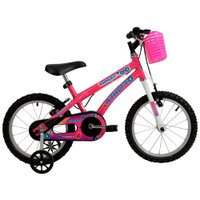 Bicicleta Infantil Athor Aro 16 Baby Girl com Cestinha - Rosa
