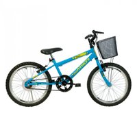 Bicicleta Infantil Aro 20 Athor Charmy Mtb Sem Marcha Com Cestão - Azul