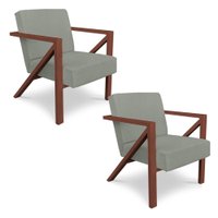 Kit 2 Poltronas Para Sala de Estar Angel Veludo Boucle Bege Gelo Base Metálica Cobre - Pallazio