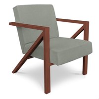 Poltrona Para Sala de Estar Angel Veludo Boucle Bege Gelo Base Metálica Cobre - Pallazio
