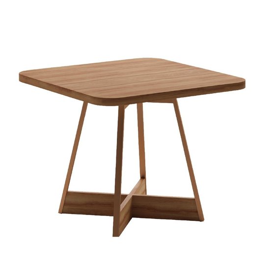 Mesa de Jantar Quadrada 90 cm Átria 1593 Carraro Nogal/Rose