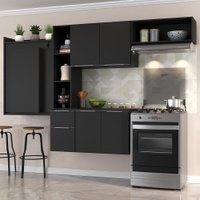 Armário de Cozinha Compacta com Mesa Dobrável Sofia Multimóveis V2007