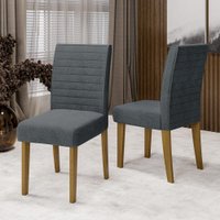 Conjunto com 2 Cadeiras de Jantar Multimóveis CR50041