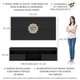 Rack com Painel e Suporte para TV até 65" com 2 Portas Londres Multimóveis Preto
