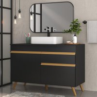 Gabinete Banheiro 2 Portas e 1 Gaveta Retrô 120cm Multimóveis V5025