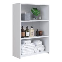 Gabinete Banheiro 63cm com Prateleiras Multimóveis CR10099 Branco