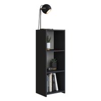 Mesa de Cabeceira com Prateleiras Multimóveis CR35101 Preta