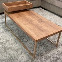 Mesa de Centro 93cm com bandeja Multimóveis CR45188 WoodMel