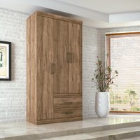 Guarda Roupa 3 Portas 2 Gavetas Star Santos Andirá - 619933