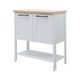 Aparador Buffet Ditália 2 Portas BN-02 Cinza