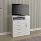 Cômoda 80cm 4 Gavetas 1 Porta Multimóveis CR35150 Branco