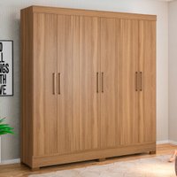 Guarda-Roupa Casal Prático 6 Portas 3 Gavetas