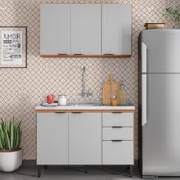 Cozinha Compacta Firenze 6 Portas 2 Gavetas