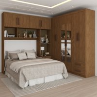 Guarda-Roupa Casal Paradise 10 Portas 6 Gavetas com Espelho