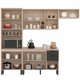 Cozinha Completa Firenze 10 Portas 2 Gavetas Avena Touch/Grafito 621275