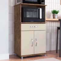 Armário de Cozinha Laura 2 Portas 1 Gaveta Itauba/Off White 623556