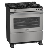 Fogao a Gas 5 Bocas Venax Gaudi Vetro Vitreo Inox 220V