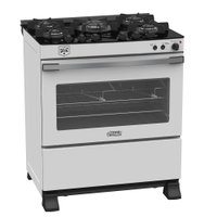 Fogao a Gas 5 Bocas Venax Gaudi Vetro Vitreo Branco 220V