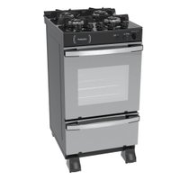Fogao a Gas 4 Bocas Venax Palladio Vitreo Preto 127V