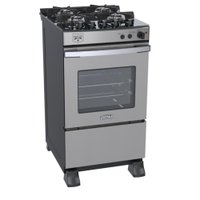 Fogao a Gas 4 Bocas Venax Gaudi Vetro Vitreo Inox 220V