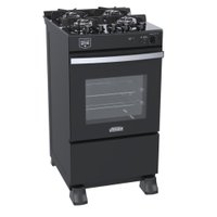 Fogao a Gas 4 Bocas Venax Gaudi Vetro Vitreo Preto 220V