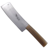 Faca Cutelo de Cozinha 6'' Aço Carbono 1070 Cabo de Chifre Cortel Claro - Chifre Mesclado