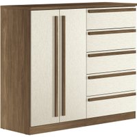 Comoda Grande Malaga Gold 2 Portas 5 Gavetas Santos Andira - Malaga