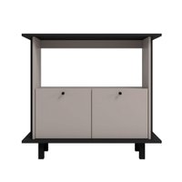 Rack em MDP com 2 Portas 1 Prateleira e 1 Nicho para Tvs de até 40 Polegadas BRV Móveis