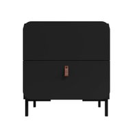 Mesa Lateral em MDP com 2 Gavetas e 1 Prateleira BRV Móveis
