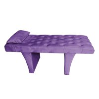 Maca Estética Reta Capitonê 0,70m Sophia Veludo Roxo - Pallazio