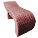Maca Estética Ergonômica Matelassê 0,60m Isabella com Escada Veludo Rosê - Pallazio