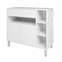 Armário em MDP com 2 Portas 1 Gaveta e 3 Nichos BRV Móveis - 621405