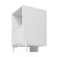 Mesa Lateral em MDP com 1 Gaveta 1 Prateleira e 1 Nicho BRV Móveis - Branco