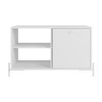 Rack em MDP com 1 Porta e 2 Prateleiras para Tvs de Até 40 Polegadas BRV Móveis - 621475