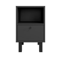 Mesa de Cabeceira em MDP com 1 Porta Basculante e 1 Prateleira BRV Móveis - 621477