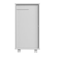 Balcão em MDP com 1 Porta 1 Prateleira e 4 Pés com Rodízios BRV Móveis - 621489