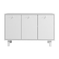 Balcão em MDP com 3 Portas e 1 Prateleira BRV Móveis - Branco