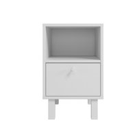 Mesa Lateral em MDP com 1 Porta Basculante e 1 Prateleira BRV Móveis - 621448
