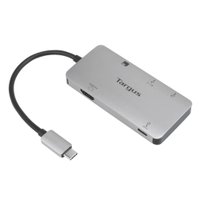 Adaptador de Vídeo Targus Multi-Port USB-C c/Leitor de Cartão 100W PD Pass-Thru ACA953USZ