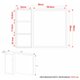 Espelheira para Banheiro Flex 80cm com 1 Porta Multimóveis CR10116 Amêndoa/Branco